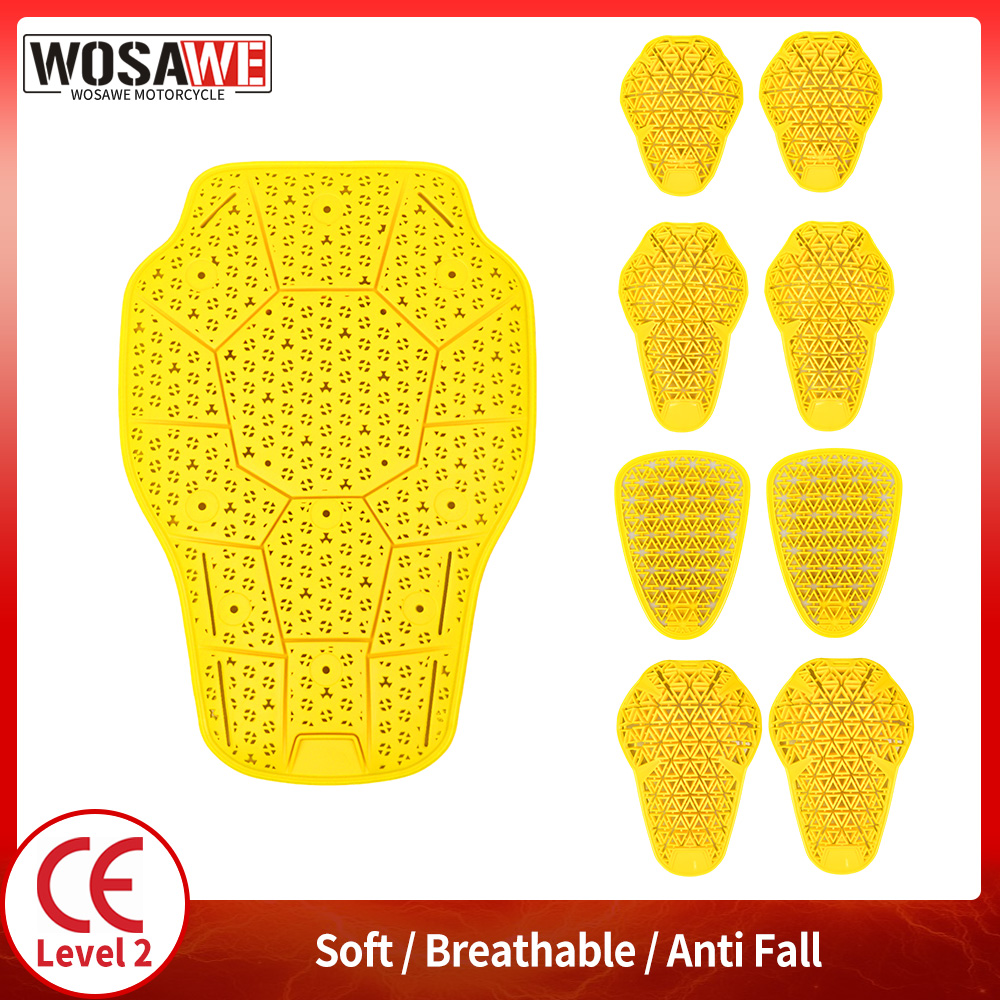 Motorcycle Back Protector Ce Level 2 - Wosawe ce nível 1/2 almofada de