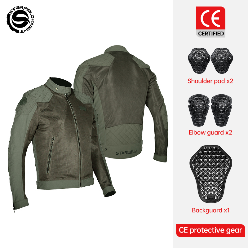 Motorcycle Mesh Jacket Summer Breathable - Star field knight jaqueta de motocicleta