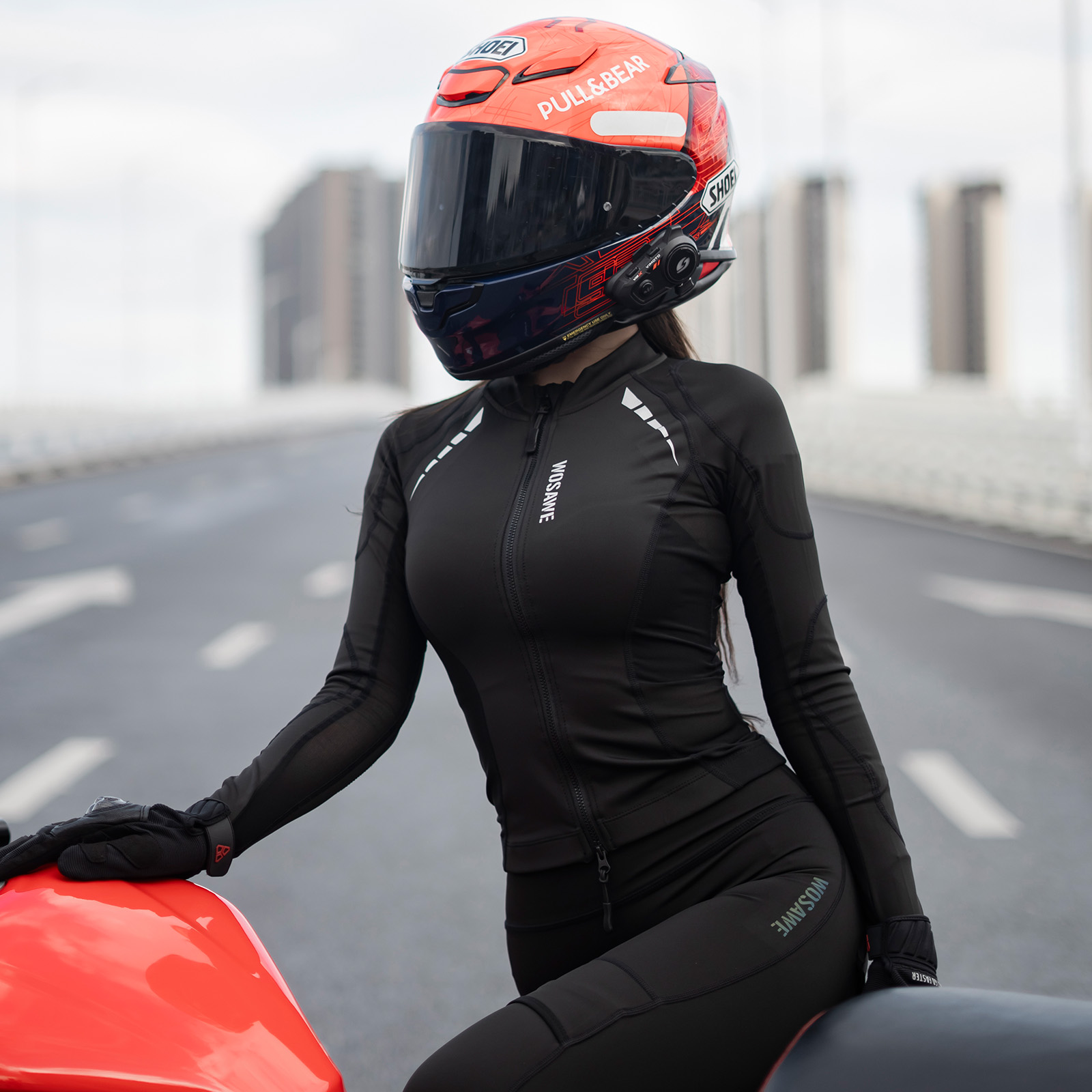 Motorcycle Mesh Jacket Summer Breathable - Jaqueta de Motocicleta Feminina WOSAWE, Camisa