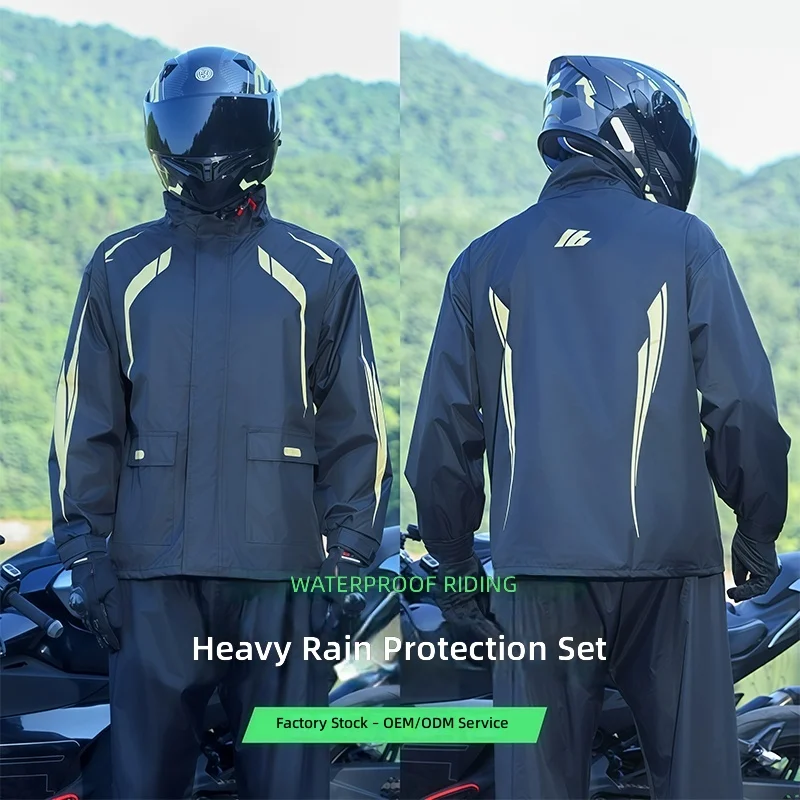 Motorcycle Rain Suit 2 Piece - Conjunto de Chuva para Motocicleta Impermeável