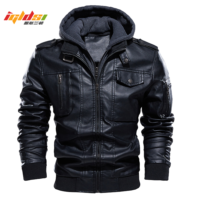 Leather Motorcycle Jacket Biker - Jaqueta de couro da motocicleta dos