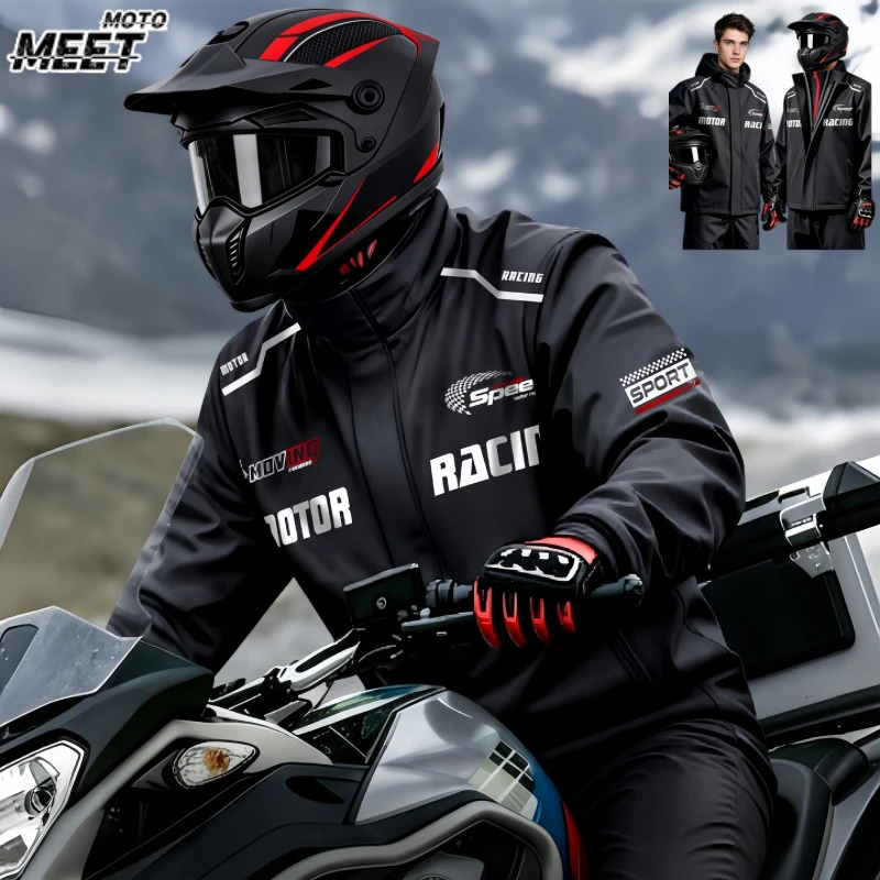 Motorcycle Riding Jacket Waterproof - Fato de chuva para motociclistas, conjunto