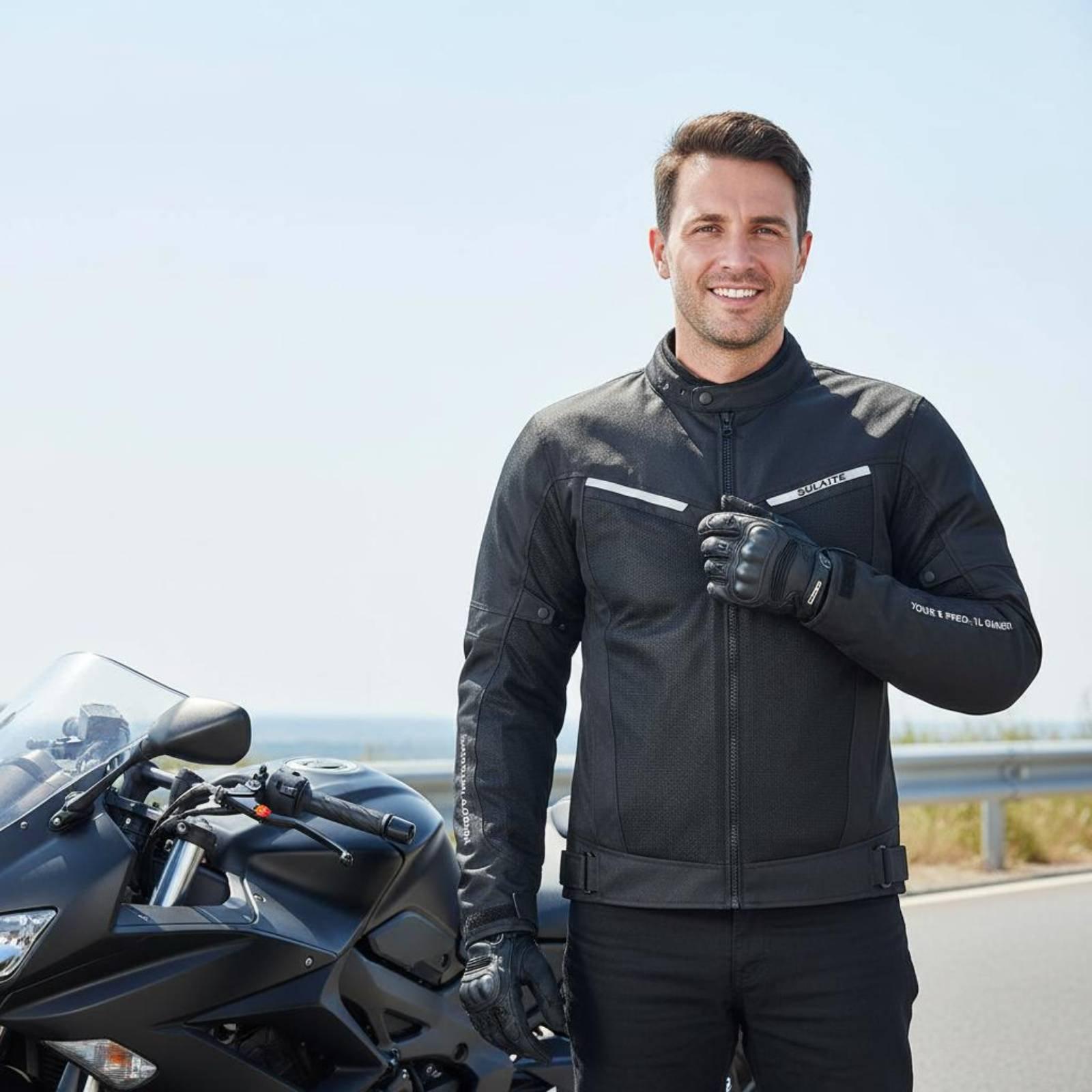 Motorcycle Mesh Jacket Summer Breathable - Jaqueta de motociclista em malha respirável,