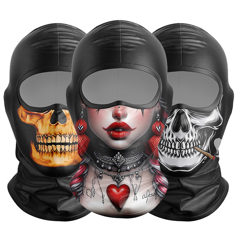 Motorcycle Neck Gaiter Balaclava - Máscara de proteção facial para motociclistas,