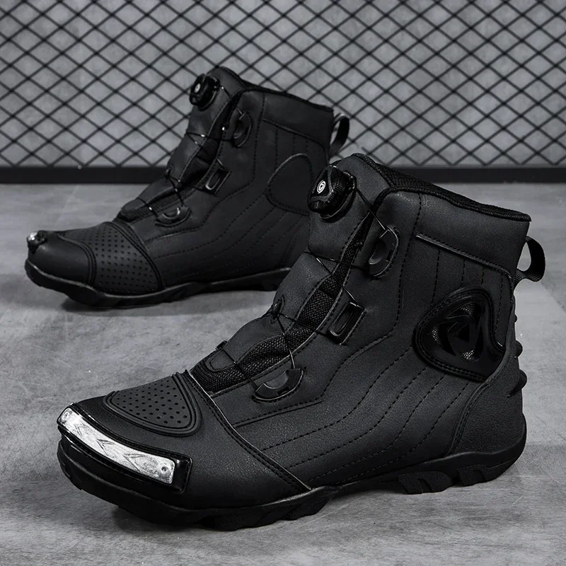 Motorcycle Boots Waterproof Riding - Equitação ao ar livre anti-deslizamento inverno