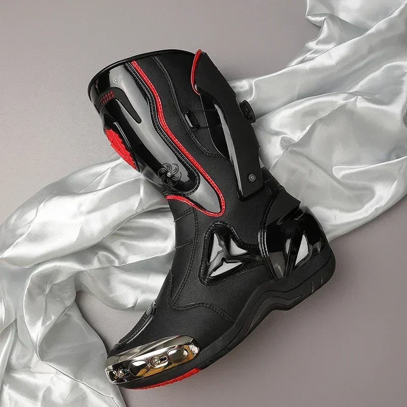 Motorcycle Boots Waterproof Riding - Botas de corrida de motocicleta de