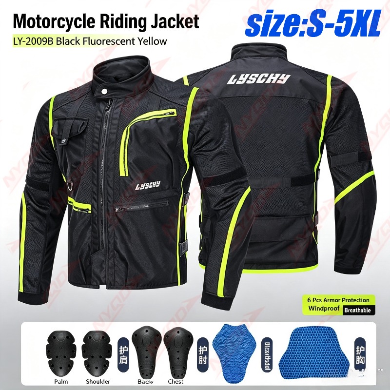 Conjunto de Ciclismo de Verão  - Motorcycle Mesh Jacket Summer Breathable avaliação e preço