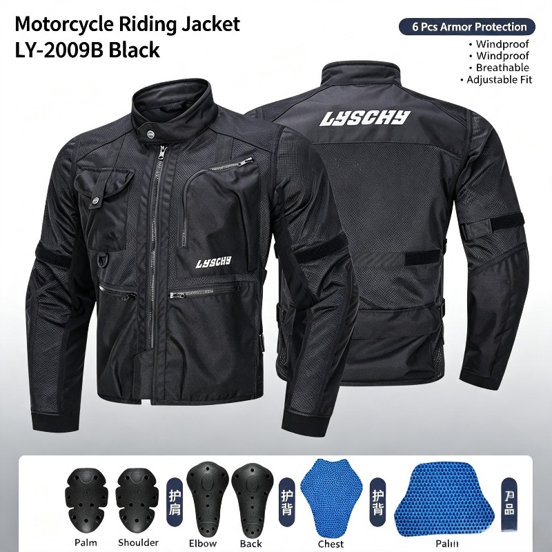 Conjunto de Ciclismo de Verão  - Motorcycle Mesh Jacket Summer Breathable avaliação e preço
