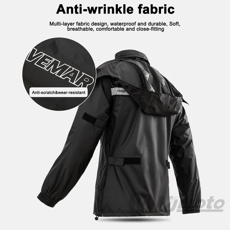 Conjunto de capa de chuva para - Motorcycle Riding Jacket Waterproof avaliação e preço