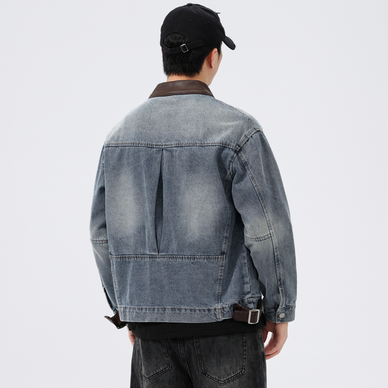 Jaqueta Jeans Masculina com Go - Leather Motorcycle Jacket Biker avaliação e preço