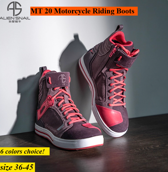 Aliensnail mt20 botas de equit - Motorcycle Boots Waterproof Riding avaliação e preço