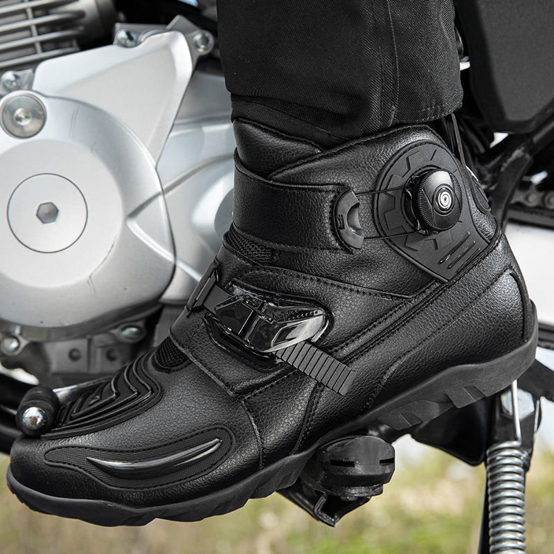 Homens sapatos de motocicleta  - Motorcycle Boots Waterproof Riding avaliação e preço
