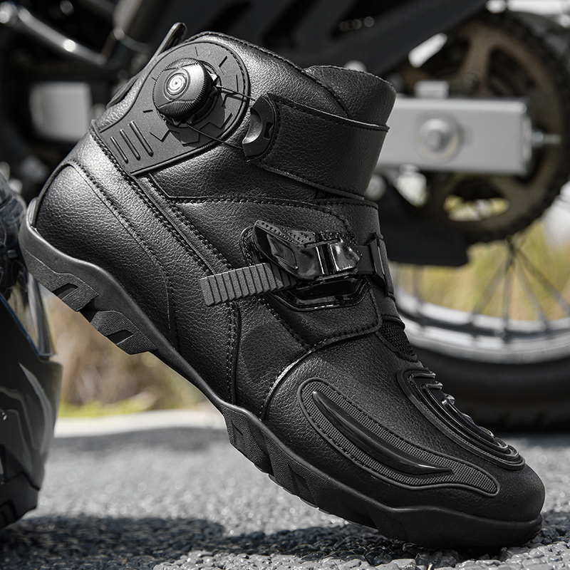 Homens sapatos de motocicleta  - Motorcycle Boots Waterproof Riding avaliação e preço