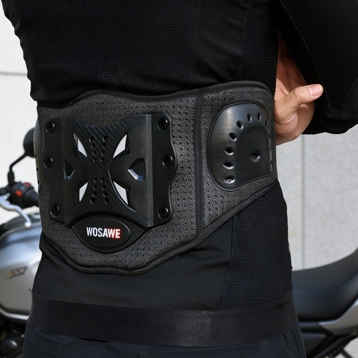 Cinto de Suporte Lombar WOSAWE - Motorcycle Kidney Belt Riding avaliação e preço