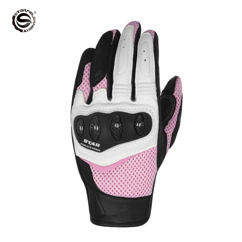 Luvas de Motocicleta Femininas - Motorcycle Gloves Leather Knuckle avaliação e preço