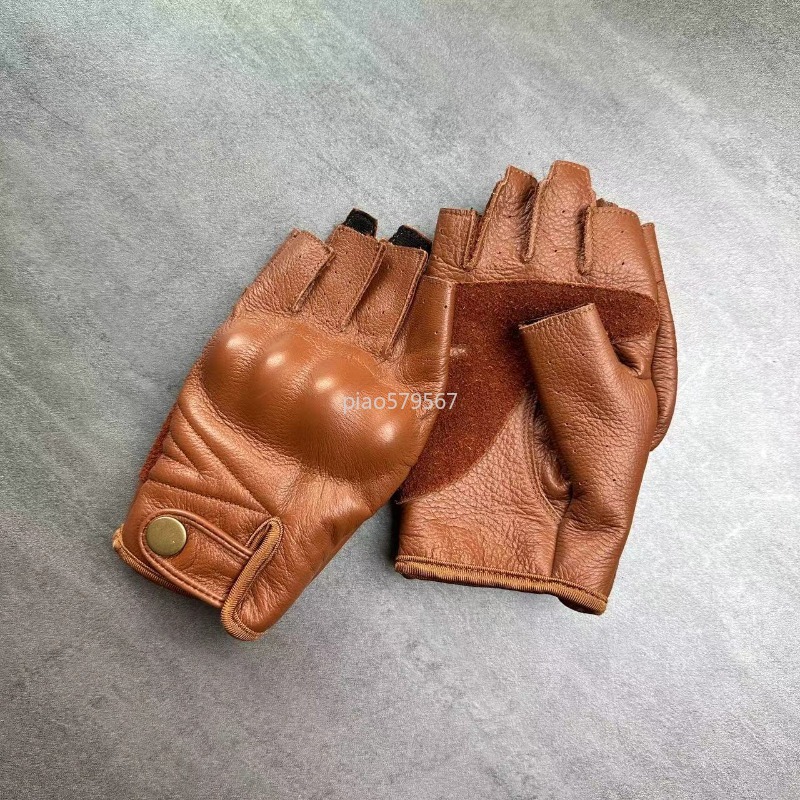 Luvas de Motocicleta em Couro  - Motorcycle Gloves Leather Knuckle avaliação e preço