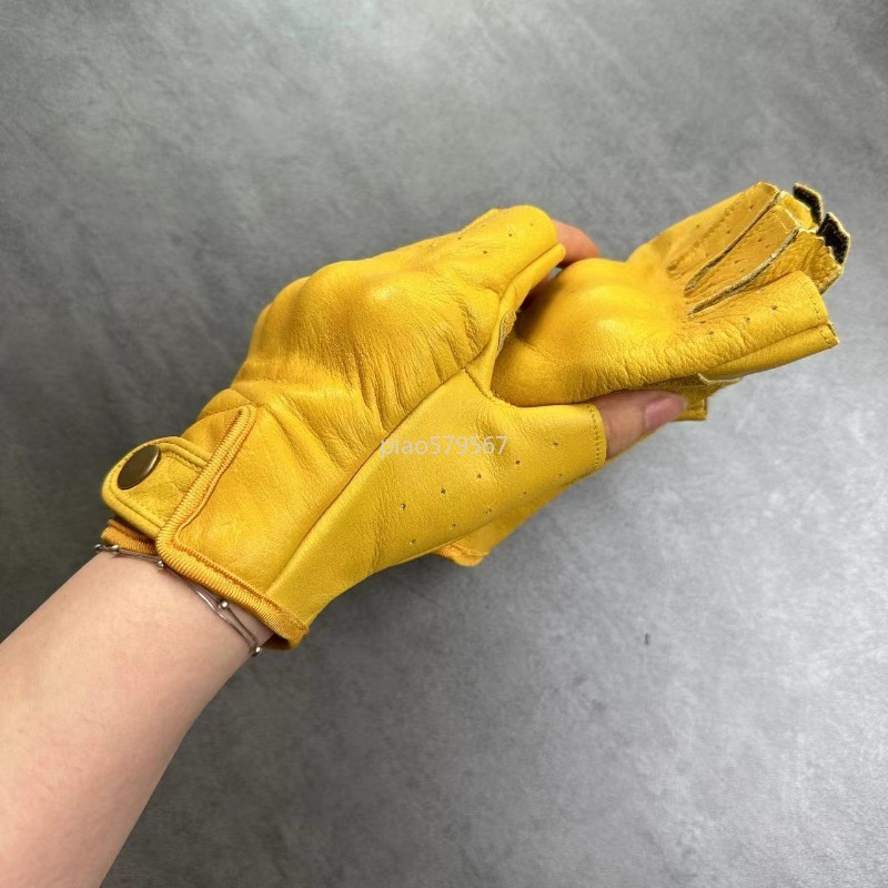 Luvas de Motocicleta em Couro  - Motorcycle Gloves Leather Knuckle avaliação e preço