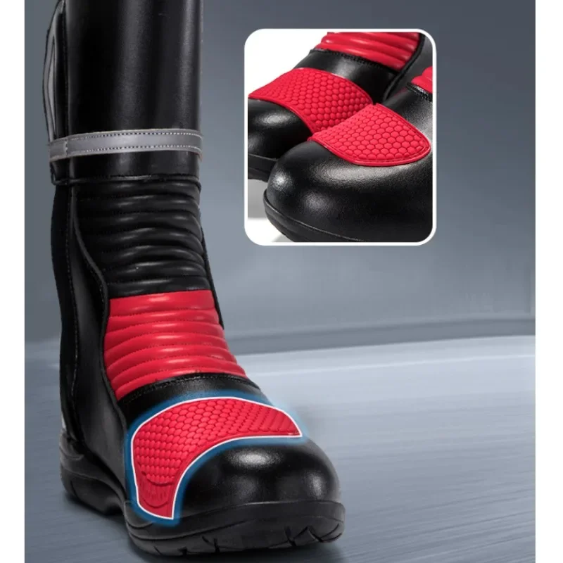 Botas de motociclista respiráv - Motorcycle Boots Waterproof Riding avaliação e preço