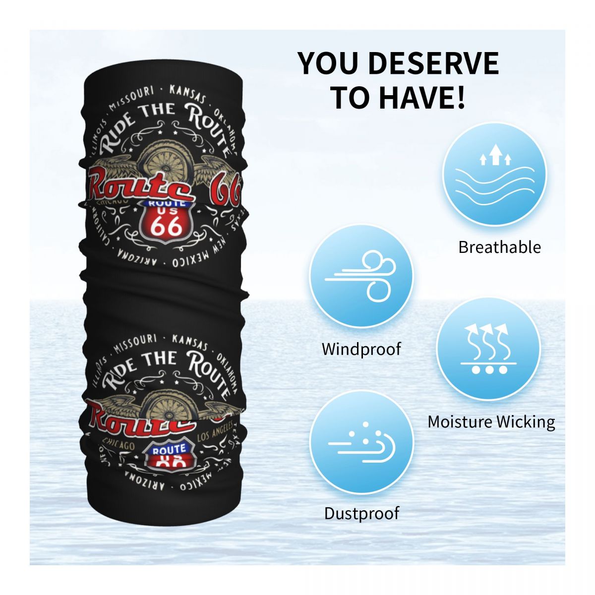 Personalizado passeio na rota  - Motorcycle Neck Gaiter Balaclava avaliação e preço