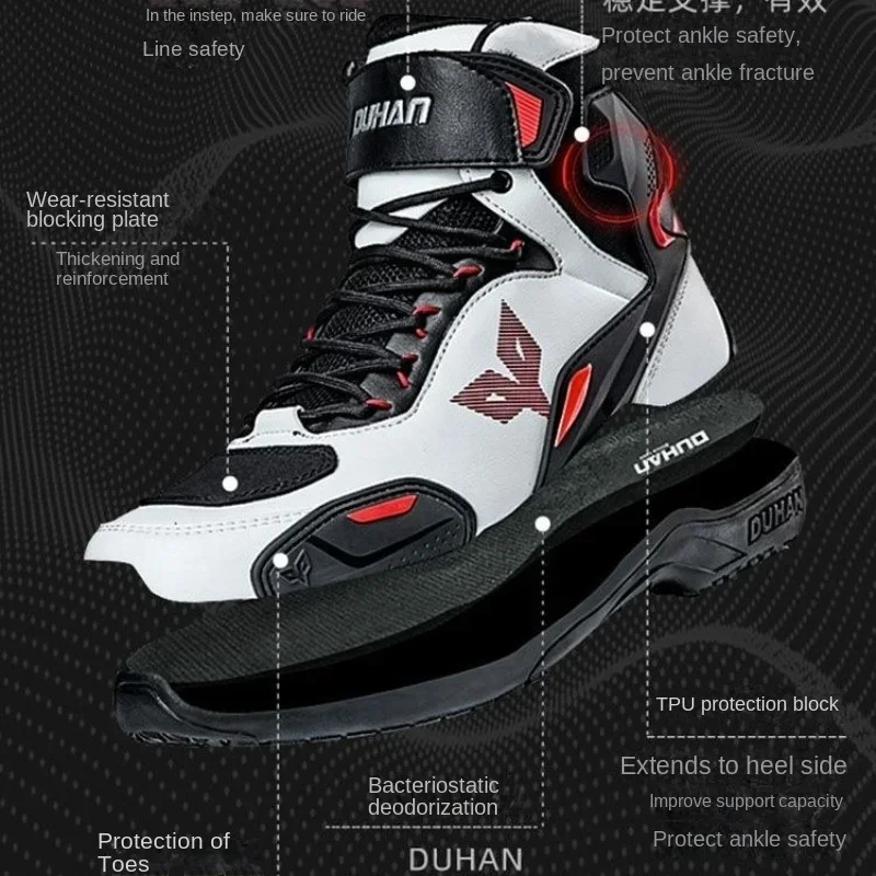 Duhan botas masculinas para mo - Motorcycle Boots Waterproof Riding avaliação e preço