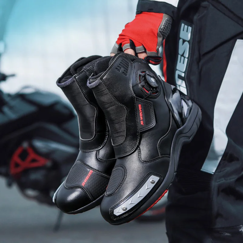 Botas de Motocicleta Impermeáv - Motorcycle Boots Waterproof Riding avaliação e preço
