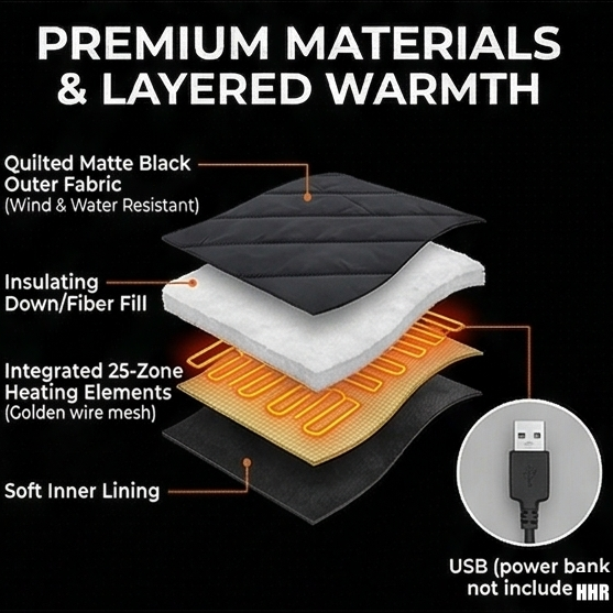Colete Térmico USB com 26 Zona - Motorcycle Jacket Thermal Liner avaliação e preço