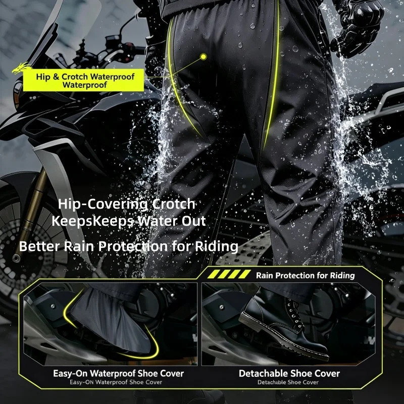 Fato de chuva para motociclist - Motorcycle Riding Jacket Waterproof avaliação e preço