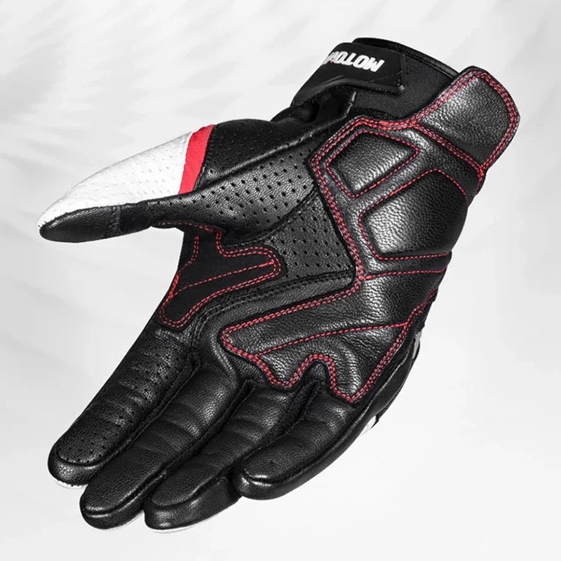 Luvas de Couro Genuíno para Mo - Motorcycle Gloves Leather Knuckle avaliação e preço