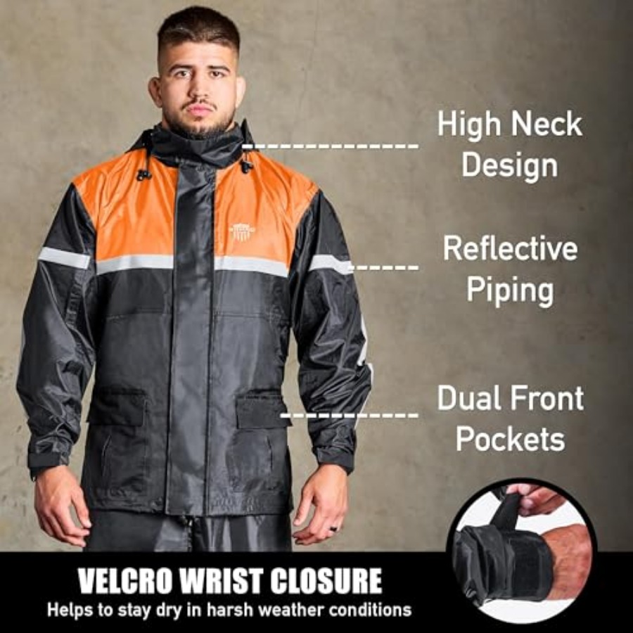 Conjunto de Chuva Impermeável  - Motorcycle Rain Suit 2 Piece avaliação e preço