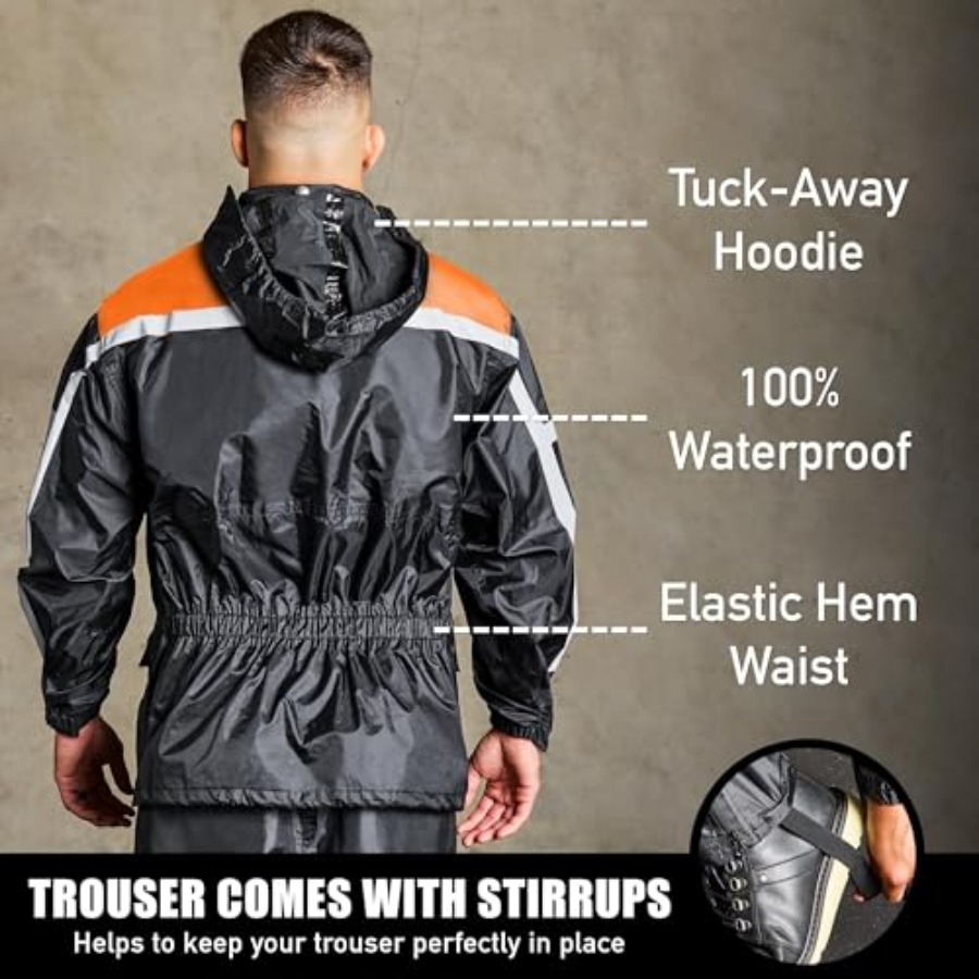 Conjunto de Chuva Impermeável  - Motorcycle Rain Suit 2 Piece avaliação e preço
