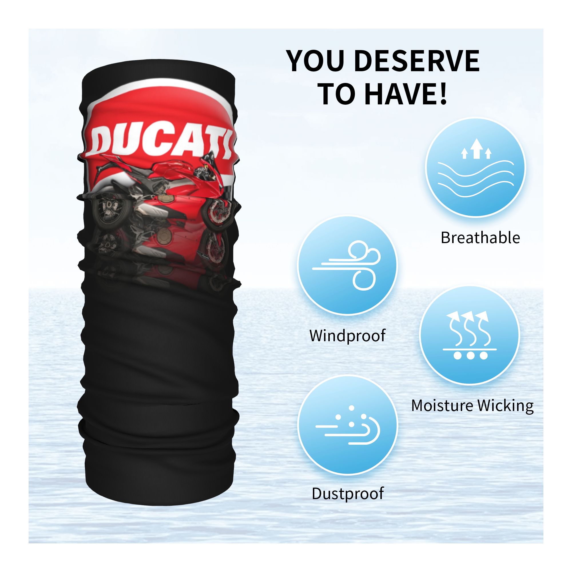 Balaclava Tubular Corta-Vento  - Motorcycle Neck Gaiter Balaclava avaliação e preço