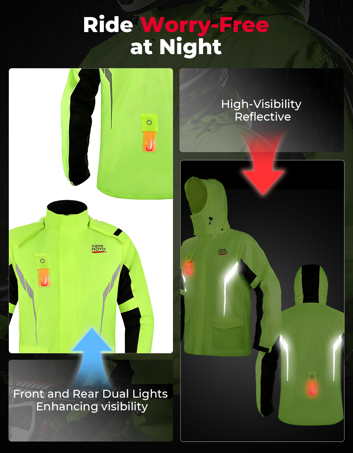 Conjunto de Capa de Chuva Impe - Motorcycle Riding Jacket Waterproof avaliação e preço