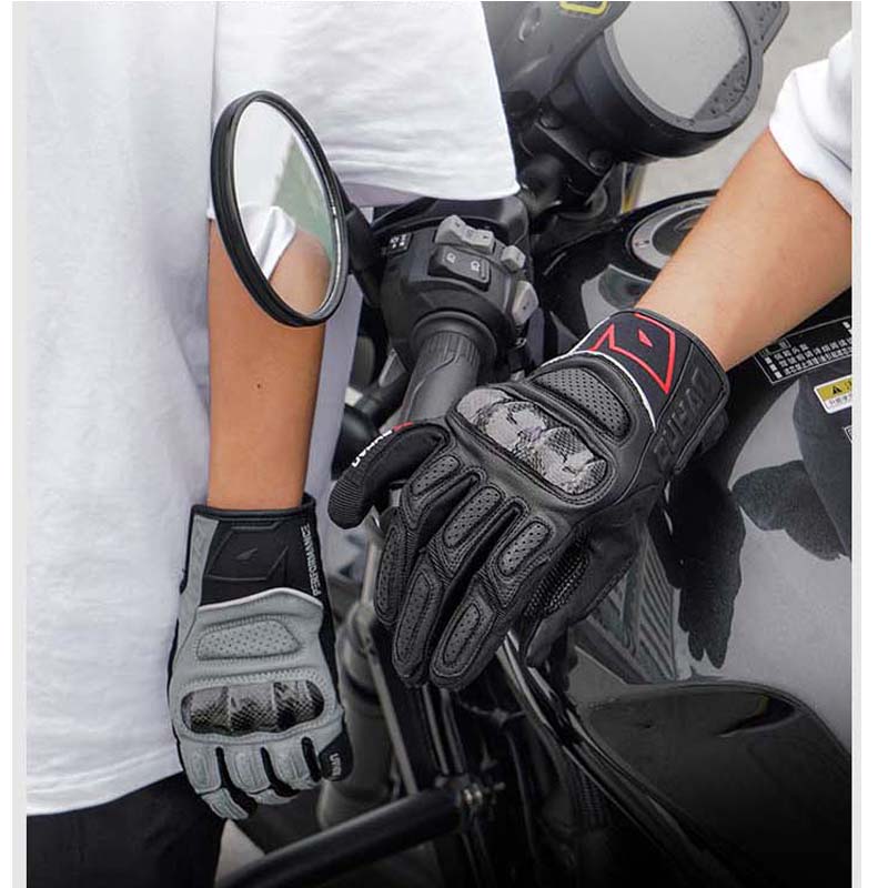 Luvas de motociclista em couro - Motorcycle Gloves Leather Knuckle avaliação e preço