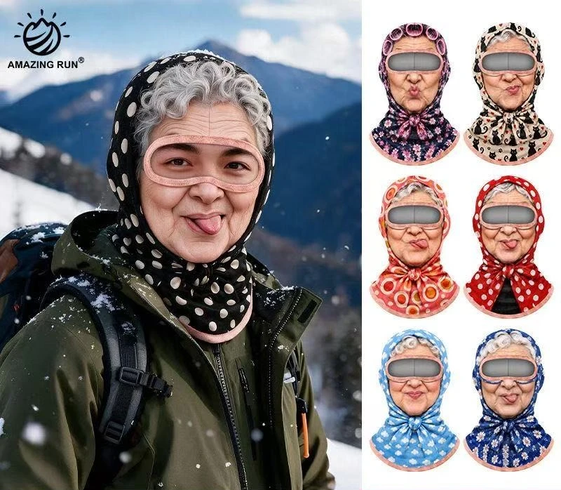 Balaclava com estampa engraçad - Motorcycle Neck Gaiter Balaclava avaliação e preço