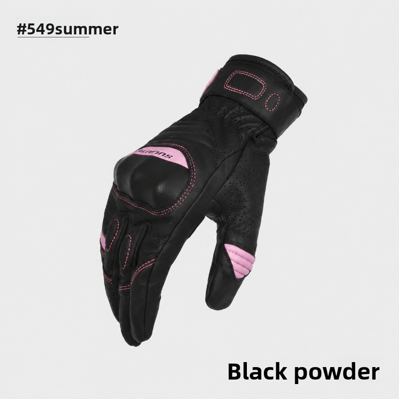 Luvas de Motocicleta Femininas - Motorcycle Gloves Leather Knuckle avaliação e preço