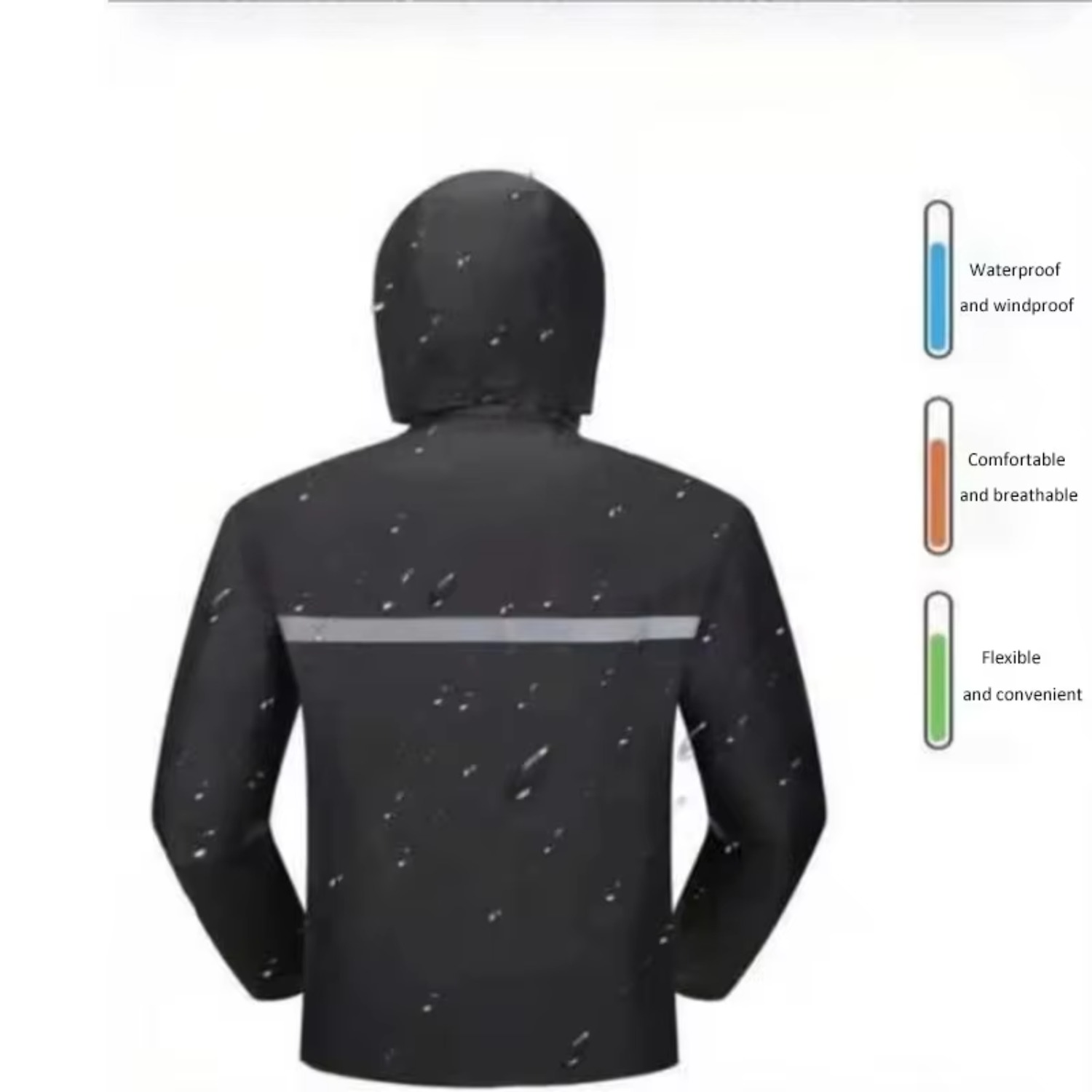 Fato de chuva impermeável para - Motorcycle Rain Suit 2 Piece avaliação e preço