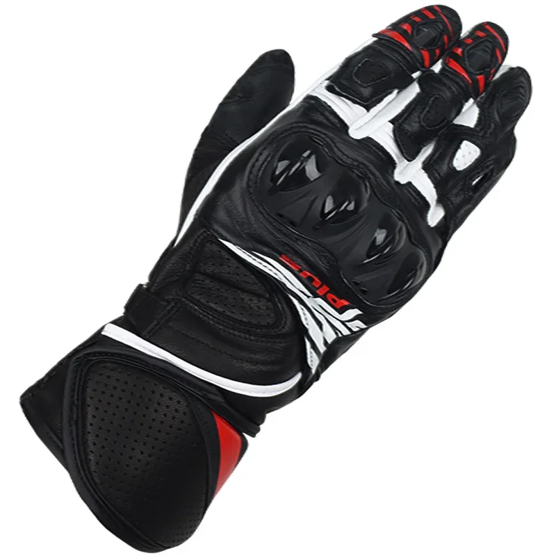 Luvas longas de couro para mot - Motorcycle Gloves Leather Knuckle avaliação e preço