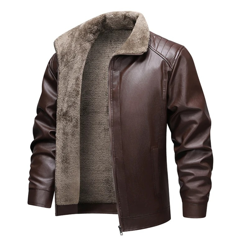 Jaqueta Masculina de Couro Sin - Leather Motorcycle Jacket Biker avaliação e preço