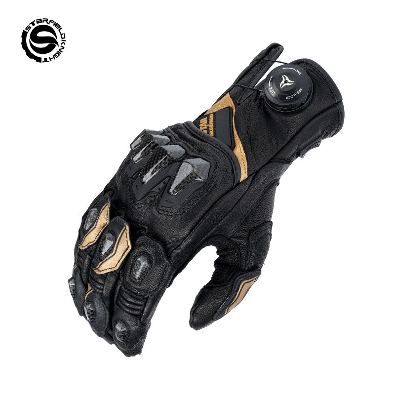Luvas de Motocicleta STAR FIEL - Motorcycle Gloves Leather Knuckle avaliação e preço