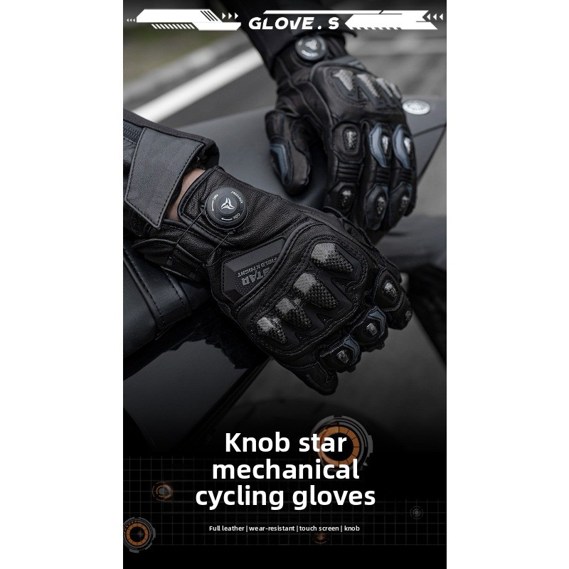 Luvas de Motocicleta STAR FIEL - Motorcycle Gloves Leather Knuckle avaliação e preço