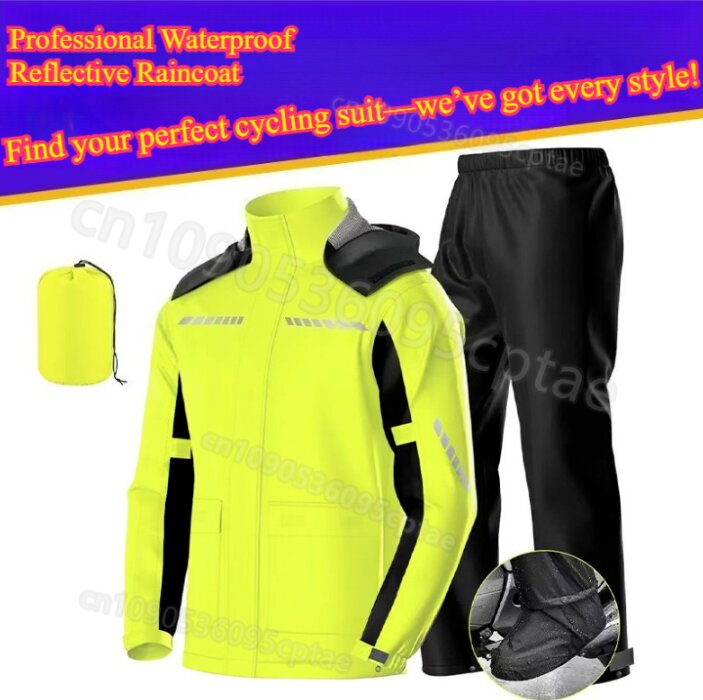 Conjunto de Chuva Impermeável  - Motorcycle Riding Jacket Waterproof avaliação e preço