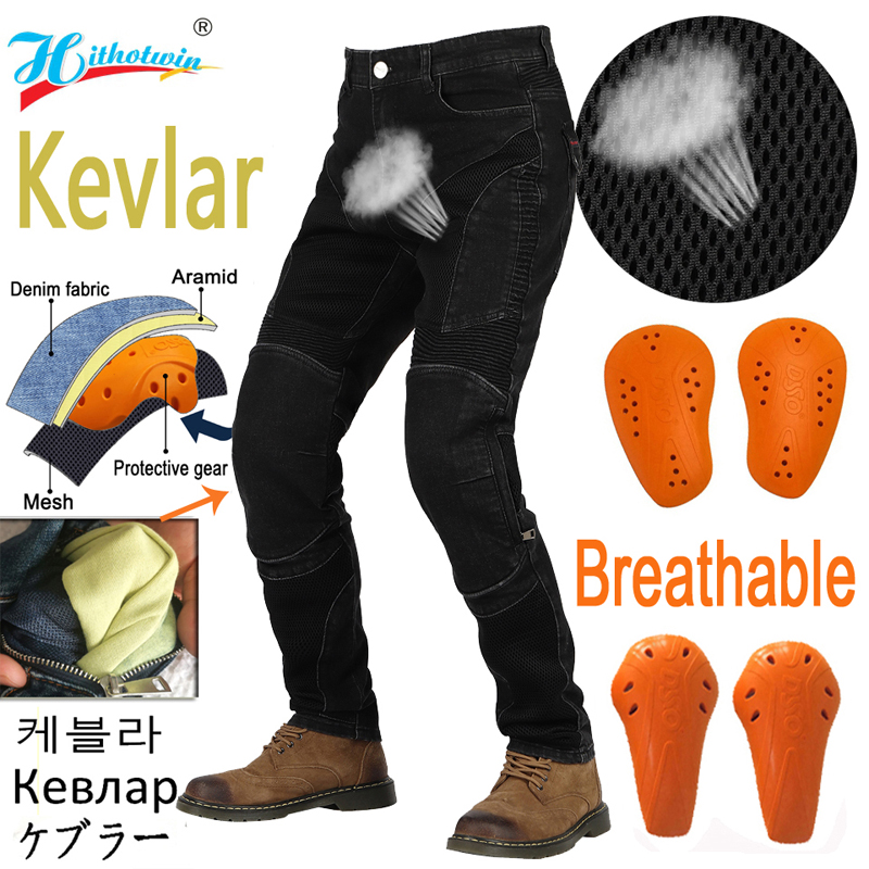 Calças de Motocicleta em Kevla - Motorcycle Pants Riding Armored avaliação e preço