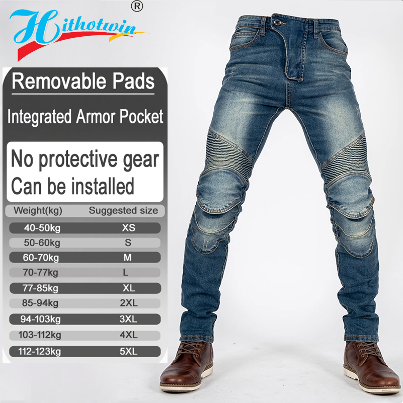 Calças de motociclismo slim fi - Motorcycle Pants Riding Armored avaliação e preço