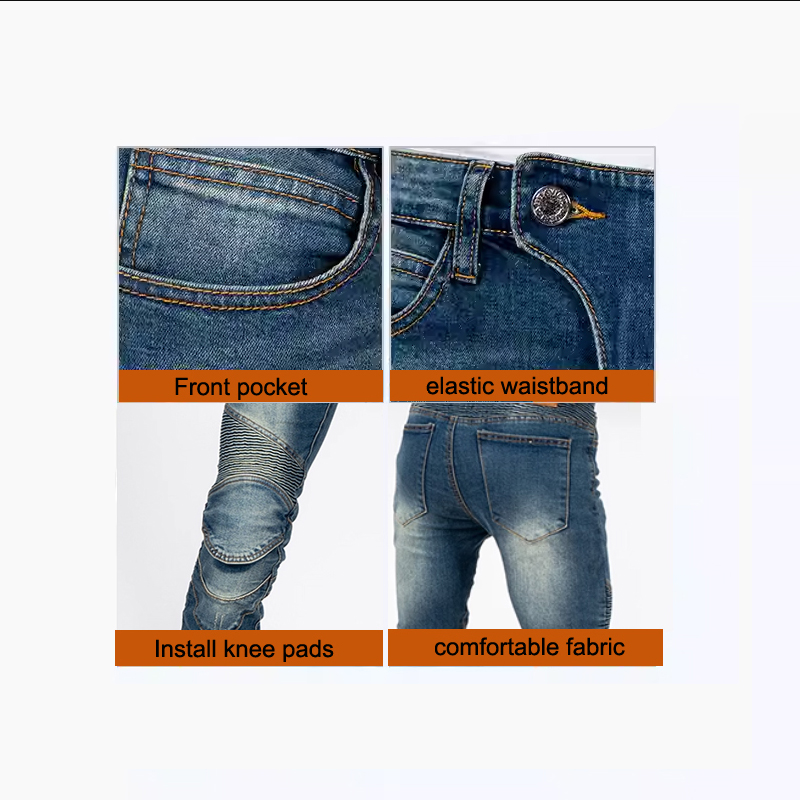 Calças de motociclismo slim fi - Motorcycle Pants Riding Armored avaliação e preço