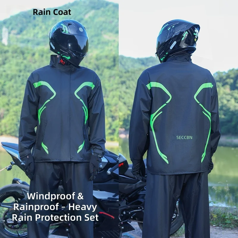 Conjunto de Chuva para Motocic - Motorcycle Rain Suit 2 Piece avaliação e preço