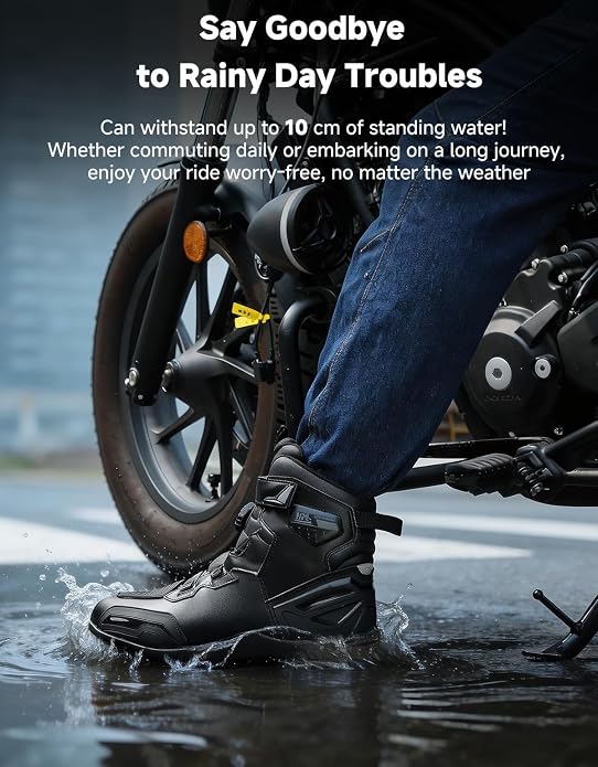 Botas de Motocicleta Impermeáv - Motorcycle Boots Waterproof Riding avaliação e preço
