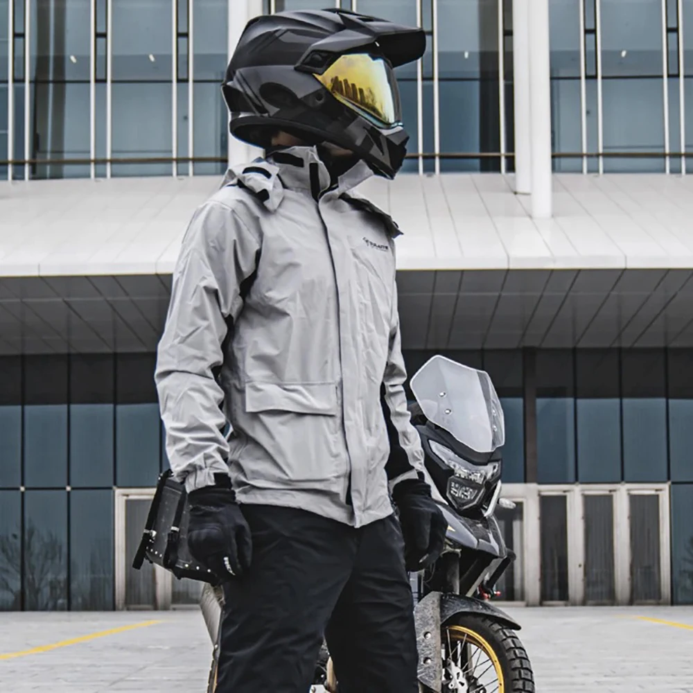 Capa de chuva para motocicleta - Motorcycle Riding Jacket Waterproof avaliação e preço
