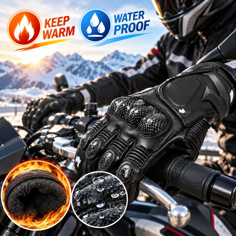 Luvas de motociclismo para o i - Motorcycle Gloves Leather Knuckle avaliação e preço