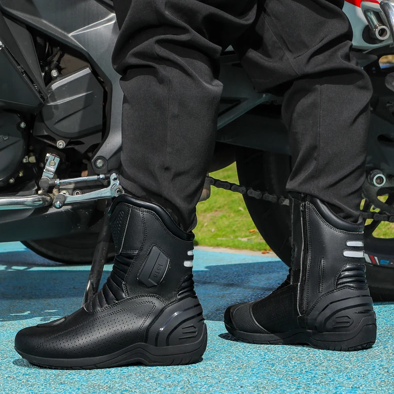 Botas de Motocicleta Equipamen - Motorcycle Boots Waterproof Riding avaliação e preço