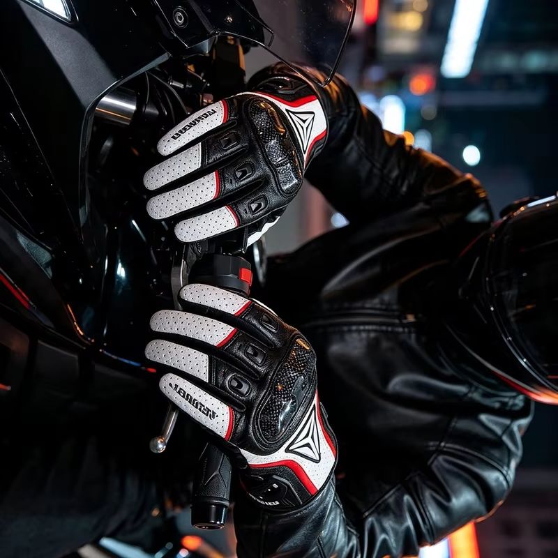 Luvas de motociclista em couro - Motorcycle Gloves Leather Knuckle avaliação e preço